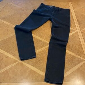 AG Adriano Goldschmied The Stilt Cigarette Leg Jean Black Wash Women’s Size 26